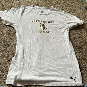 ‘Lesbians Are So Gay’ Puma shirt